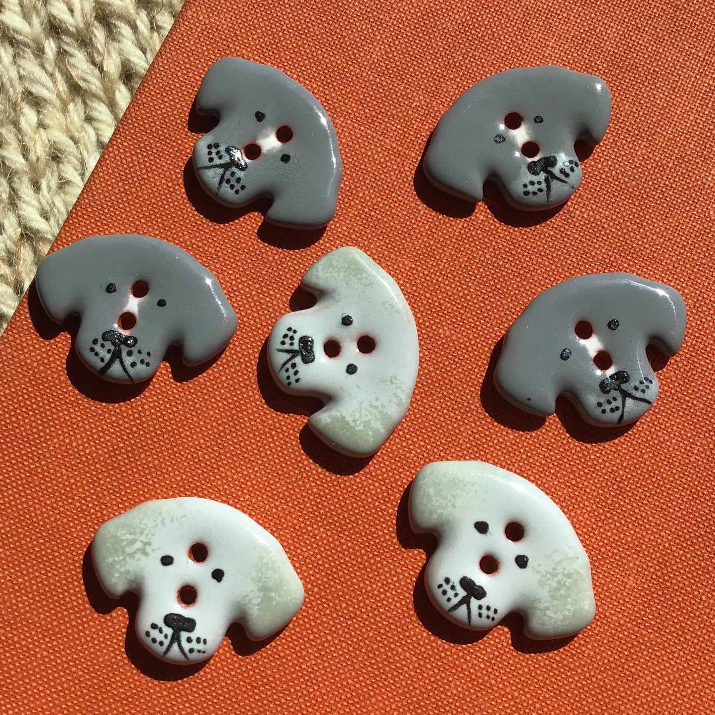 Puppy Dog Buttons 11/16” x 15/16”