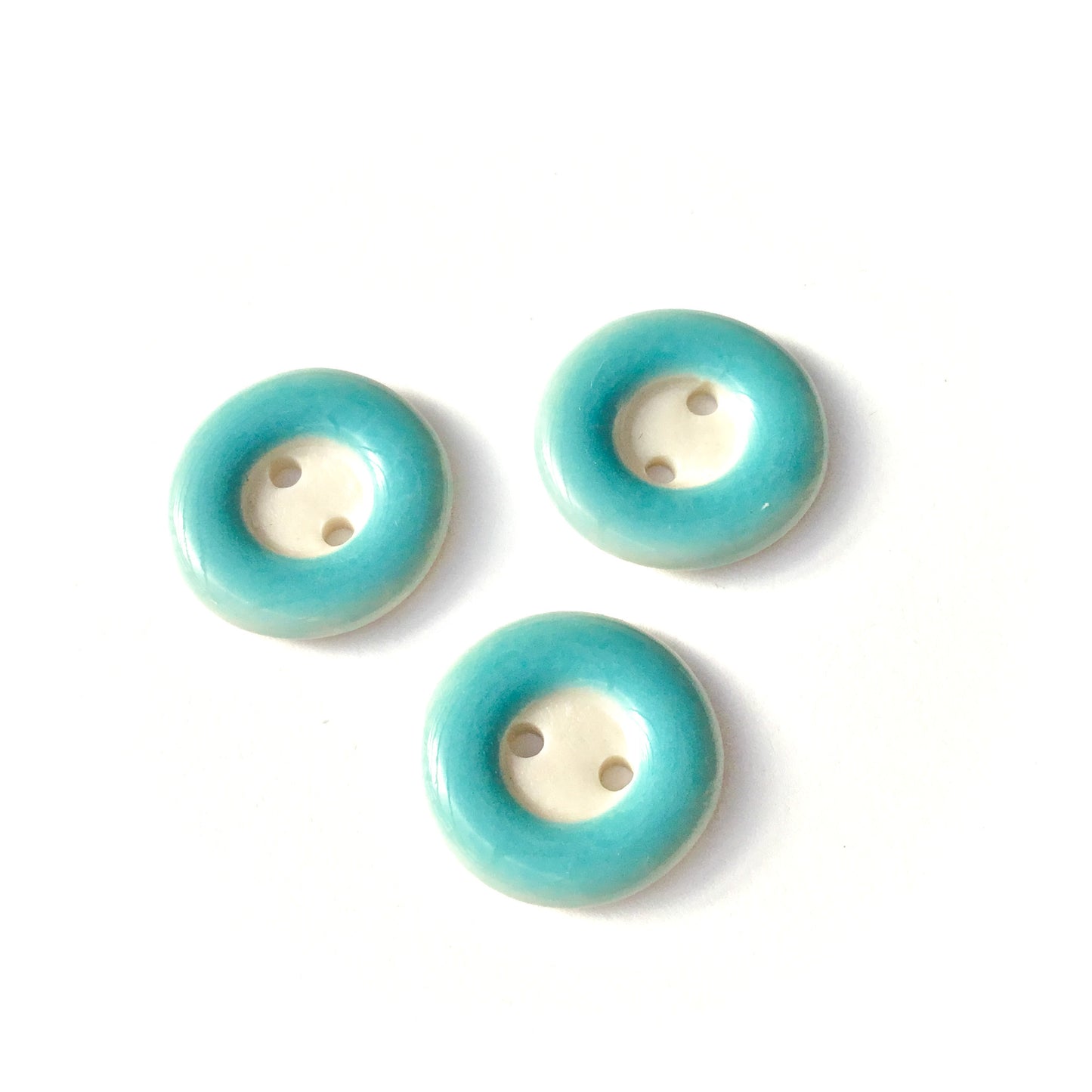 COLOR LOOP Porcelain Button  3/4"