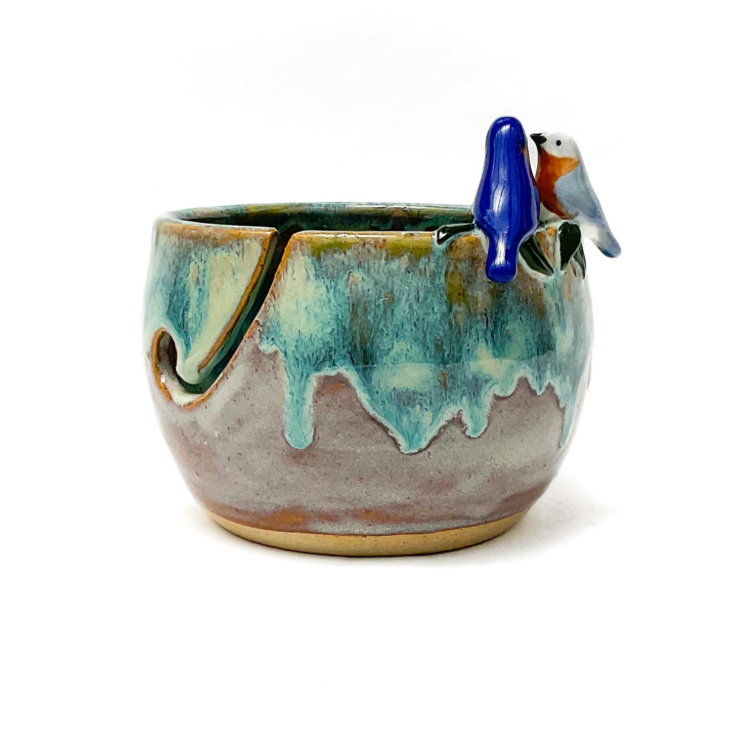 Blue Bird Love Yarn Bowl