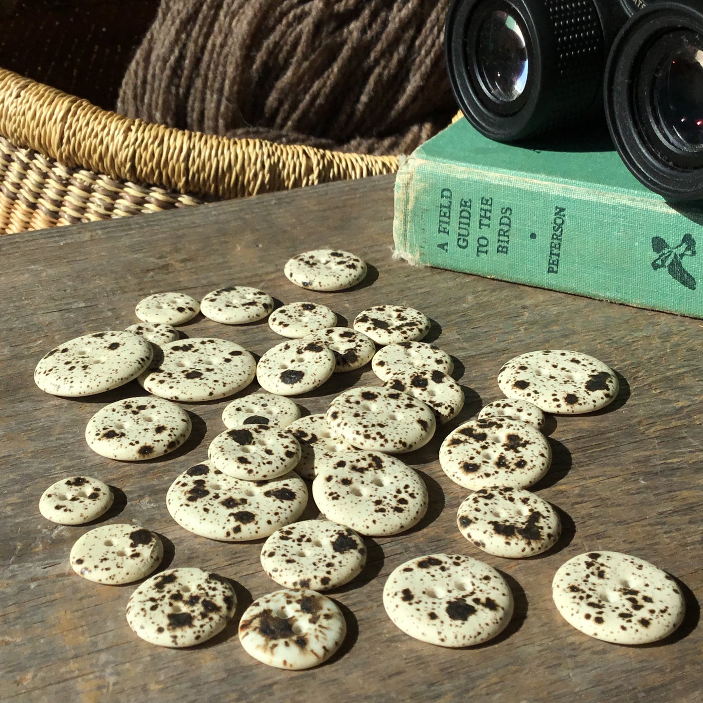 Quail's Egg - Matte Porcelain Buttons