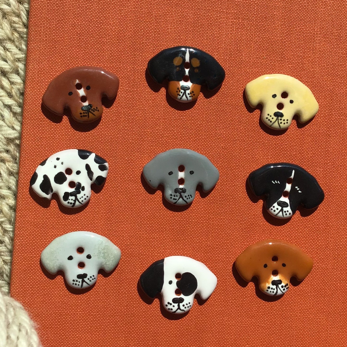 Puppy Dog Buttons 11/16” x 15/16”