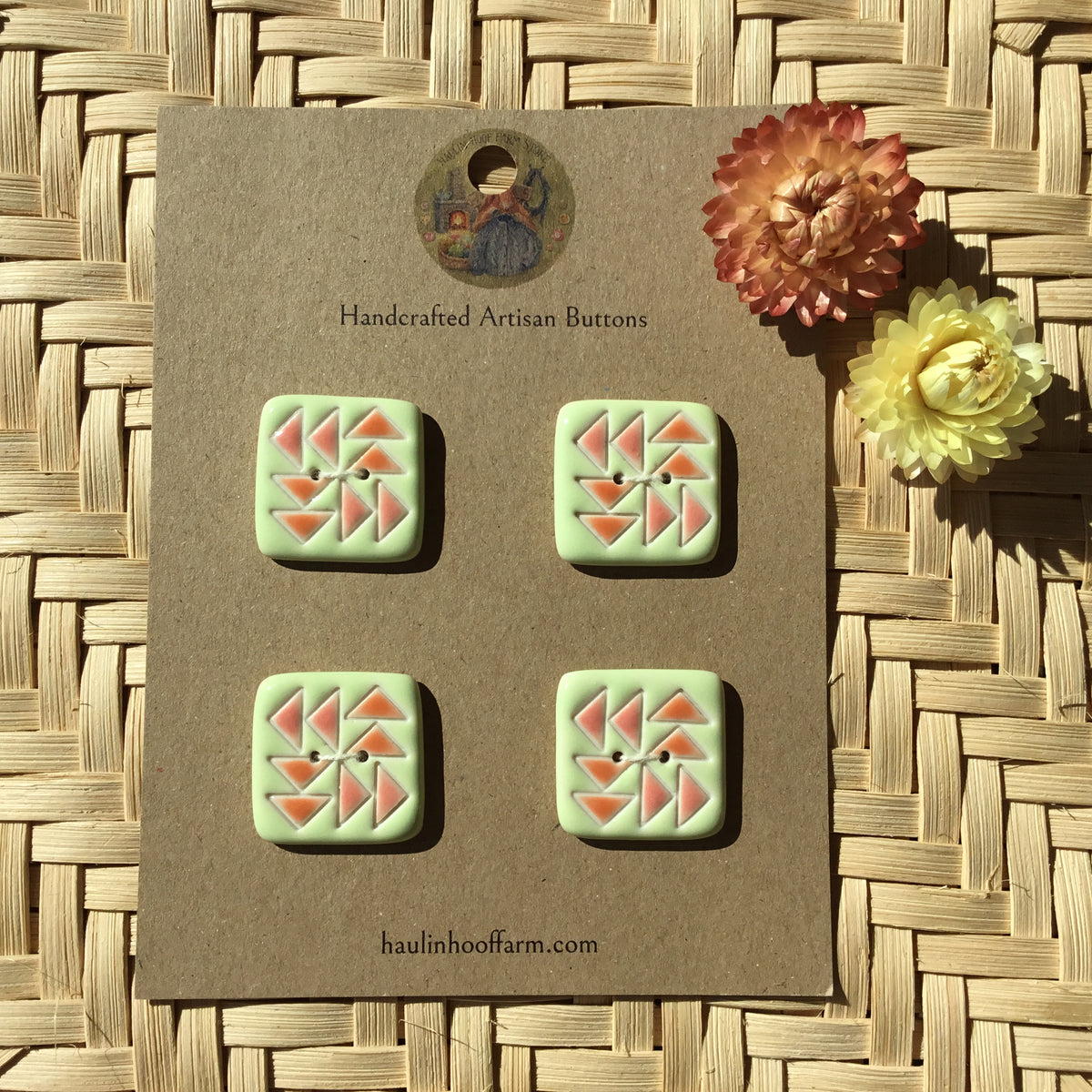 Flying Geese Quilt Button Packs