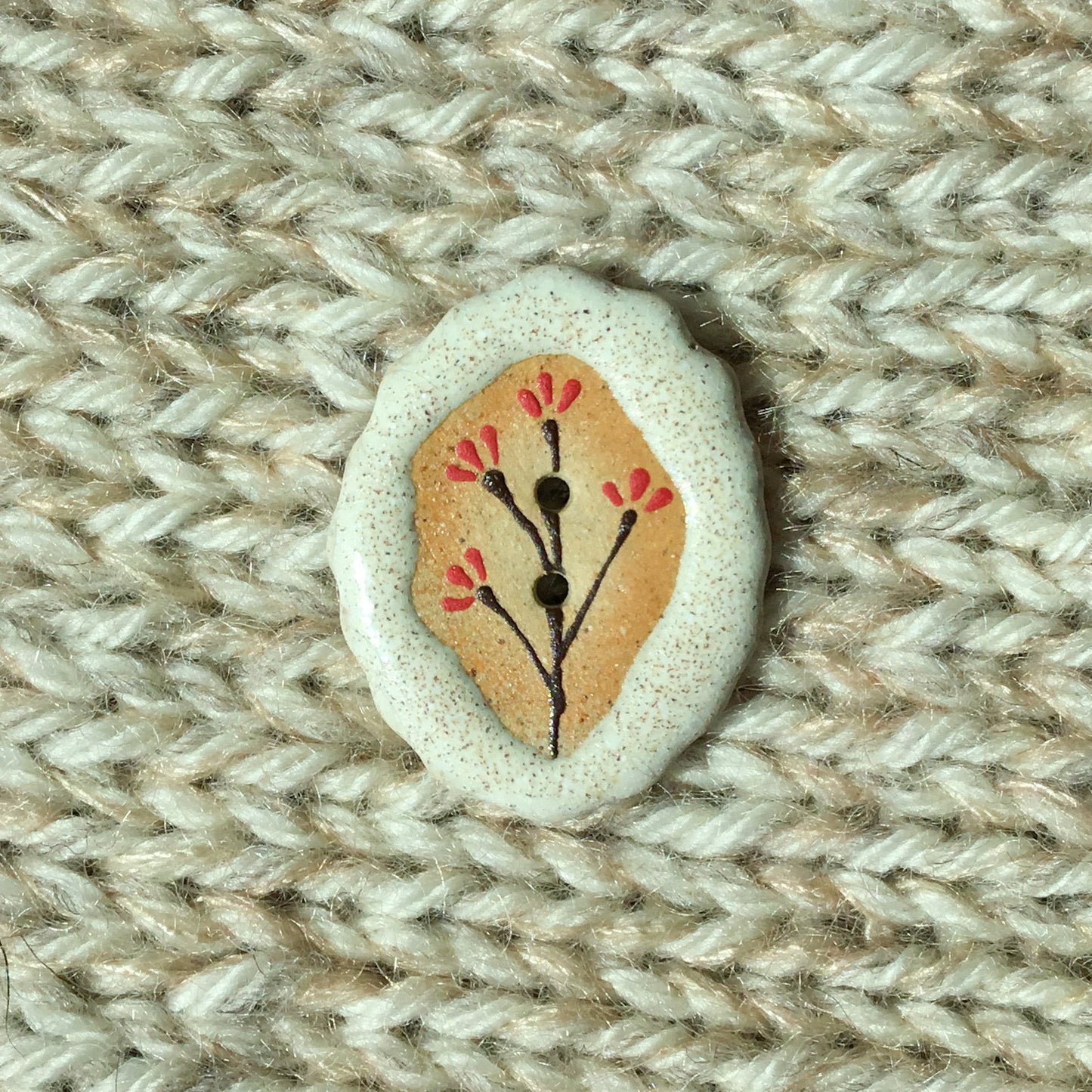 Stone Flowers - Stoneware Statement Buttons
