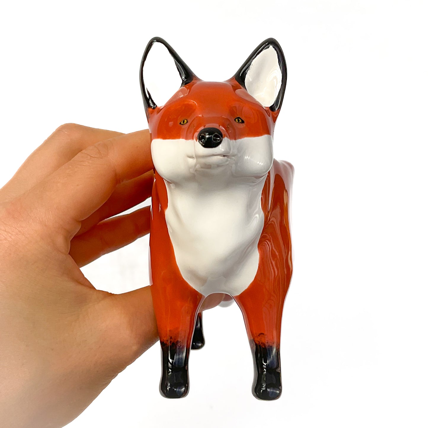 Red Fox Ceramic Planter