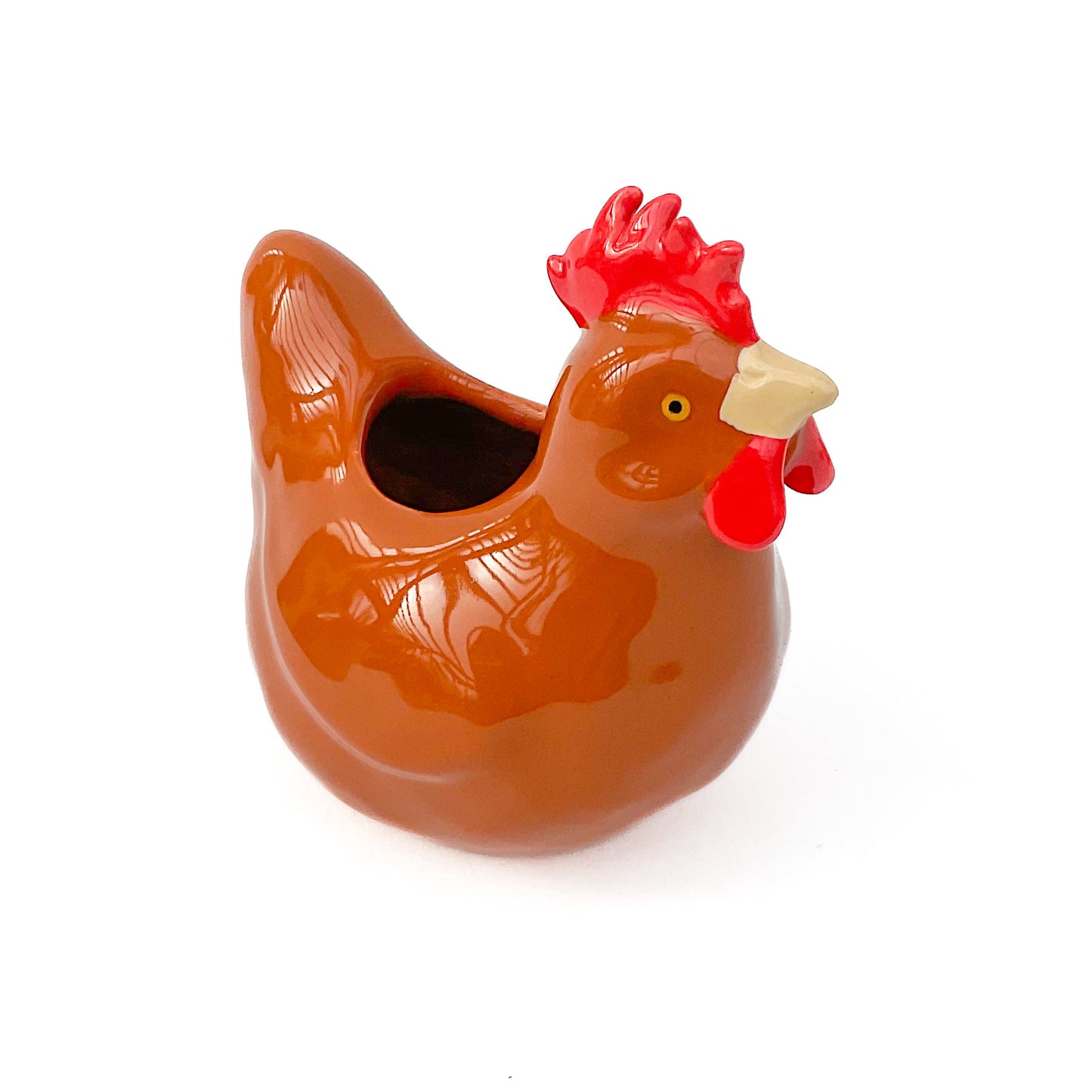 Hen Pot - Ceramic Hen Planter