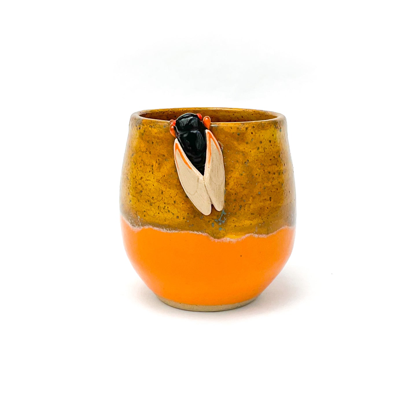 Cicada Mug - Orange & Copper 16 oz