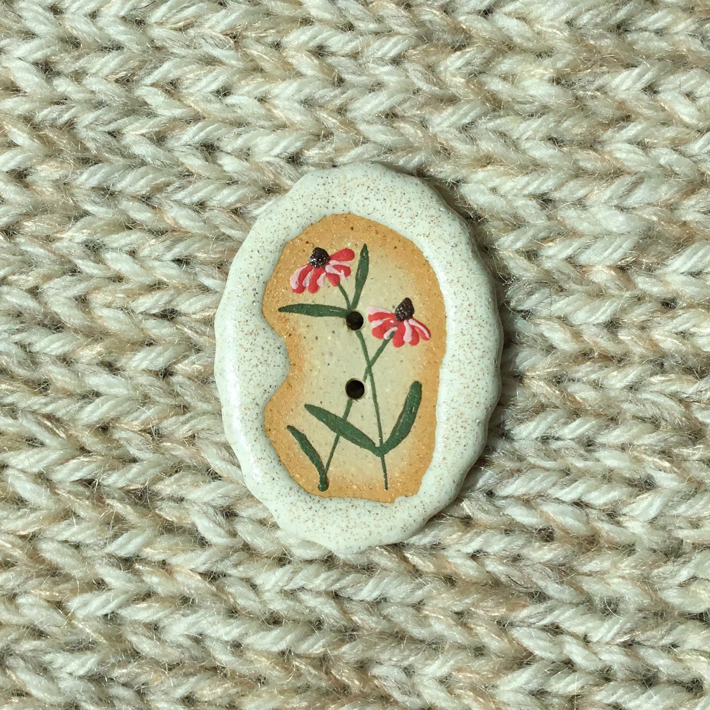 Stone Flowers - Stoneware Statement Buttons
