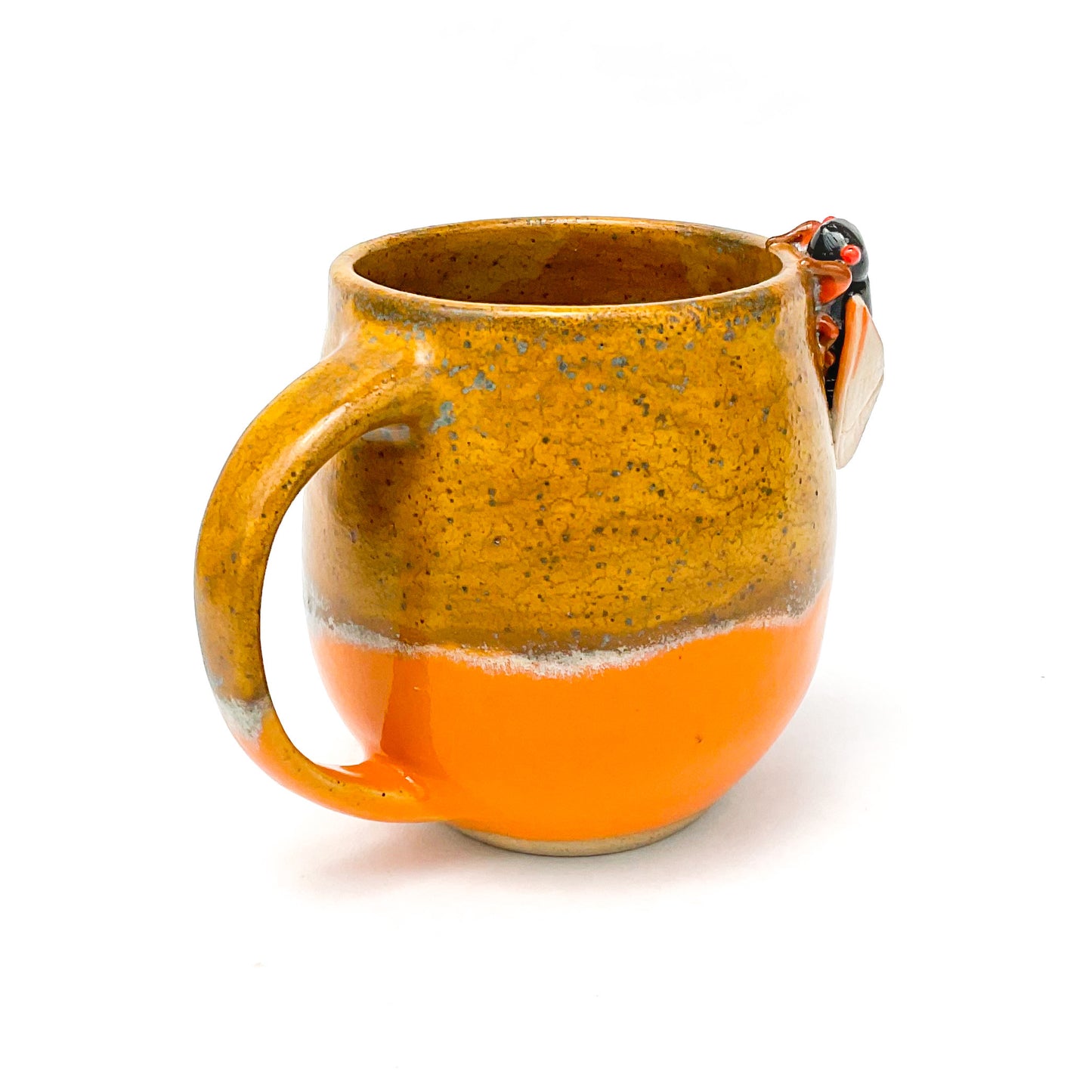 Cicada Mug - Orange & Copper 16 oz