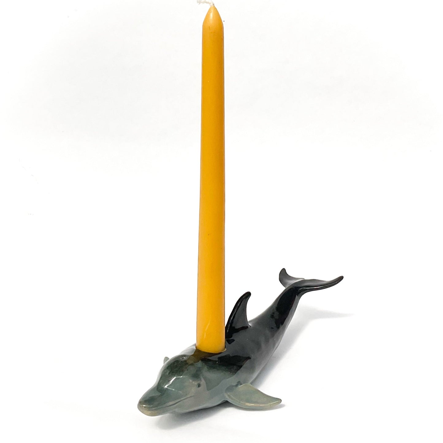 Bottlenose Dolphin Ceramic Candlestick Holder