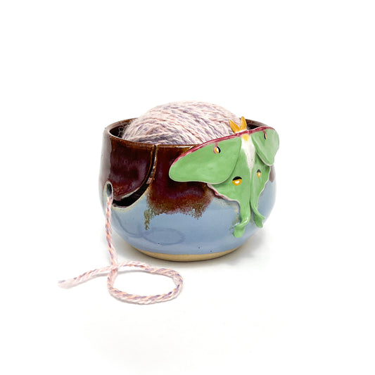 Luna Moth Yarn Bowl