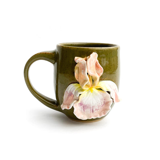 Iris Hand Sculpted Stoneware Mug 11oz