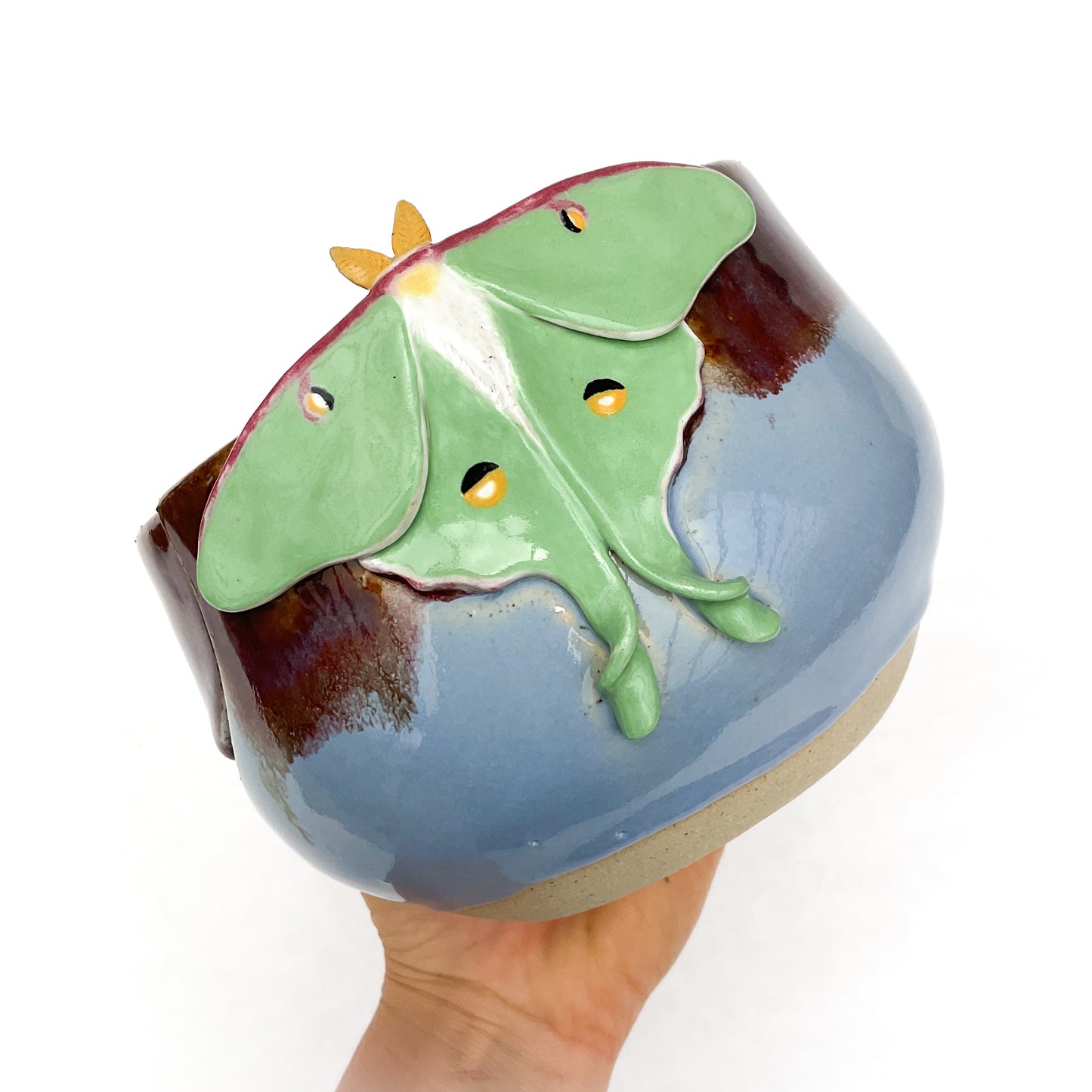 Luna Moth Yarn Bowl