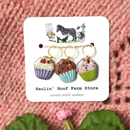 New - Cupcakes Stitch Marker Sets!