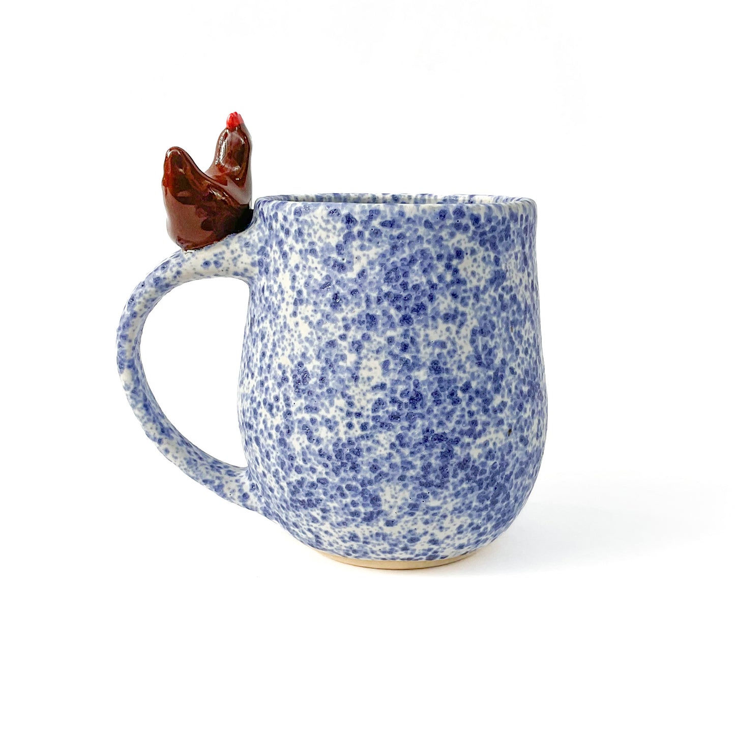 Stoneware Hen Mug - 14 ounce Ceramic Mug