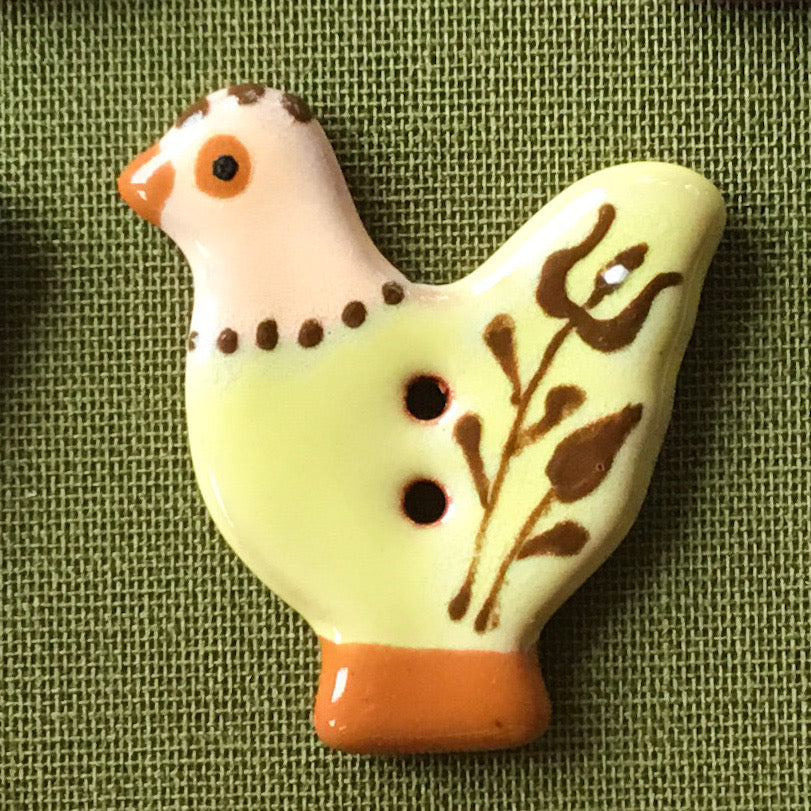 Sitting Pretty Hens Button Collection  1-1/4"