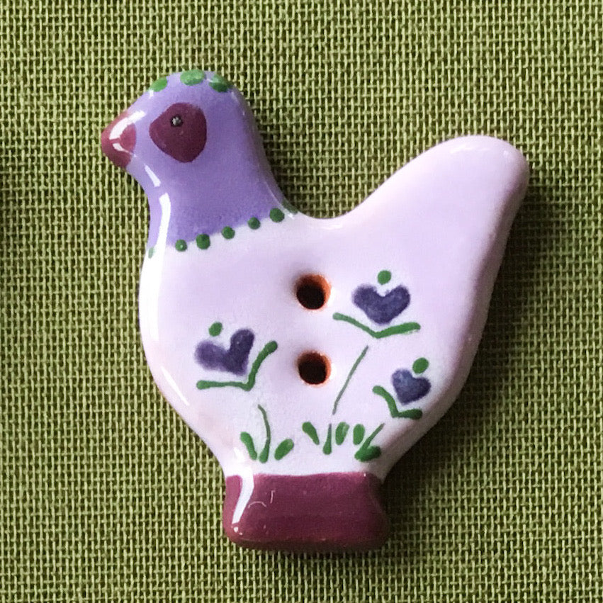 Sitting Pretty Hens Button Collection  1-1/4"