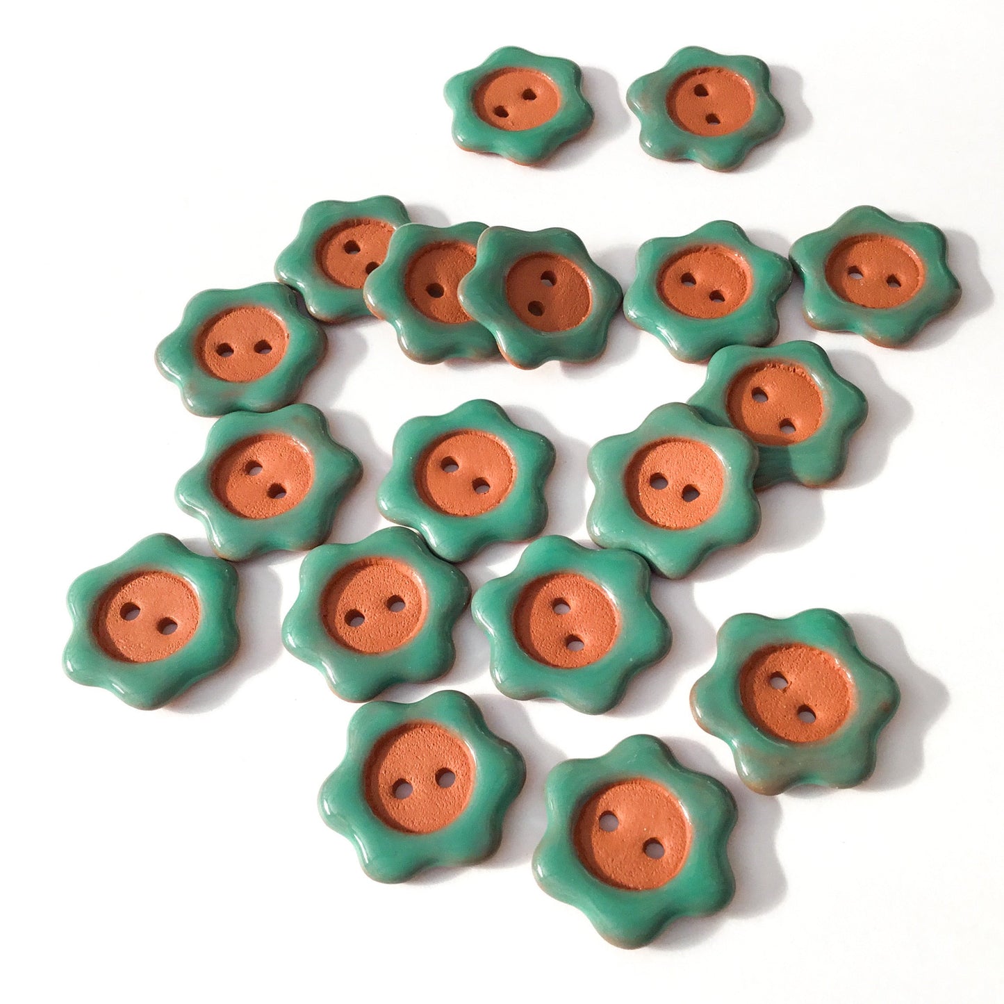 Wholesale 7/8" Red Clay Loopsie Daisy Bundle - Six 2-Packs
