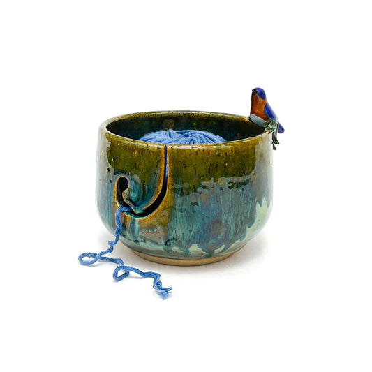 Blue Bird Yarn Bowl