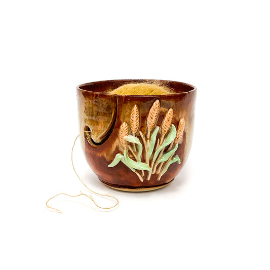 Rustic Wheat Yarn Bowl