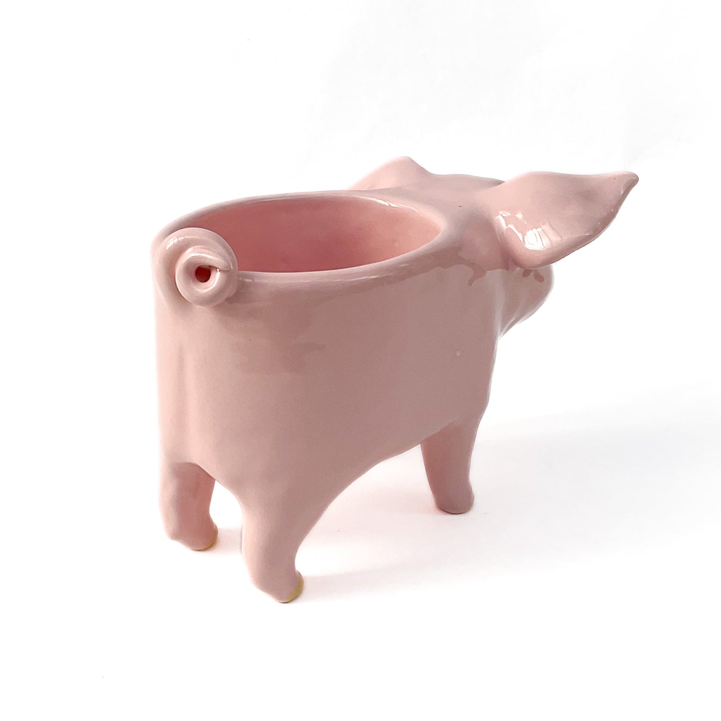 Pink Yorkshire Pig Pot