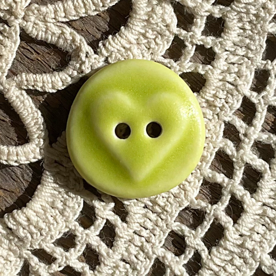 ‘Love Seal’ Matte Porcelain Button 5/8”