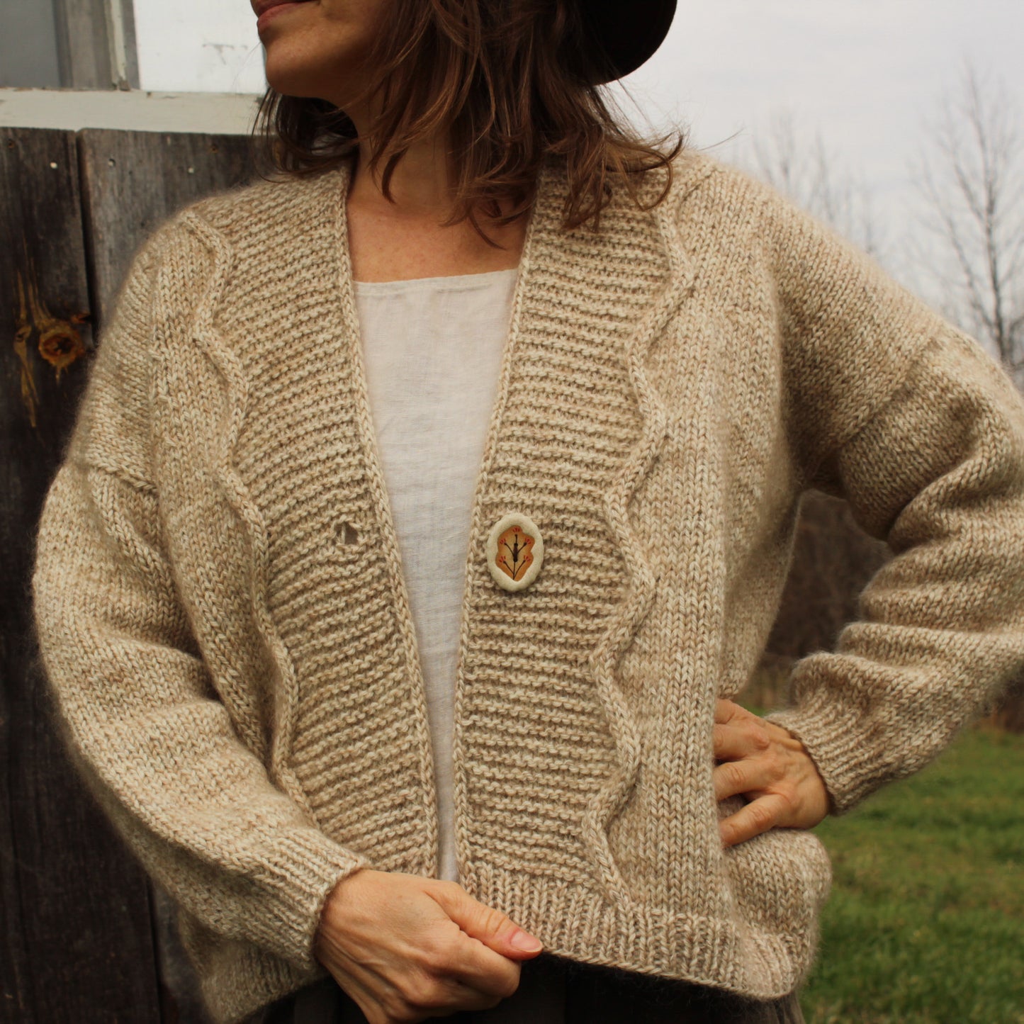 Stone Flowers - Stoneware Statement Buttons