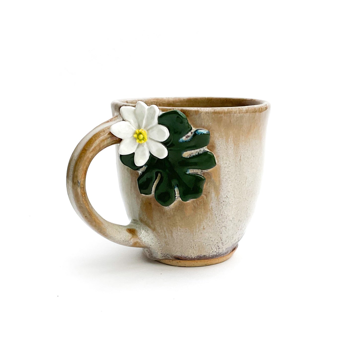 Bloodroot Hand Sculpted Stoneware Mug 9 oz