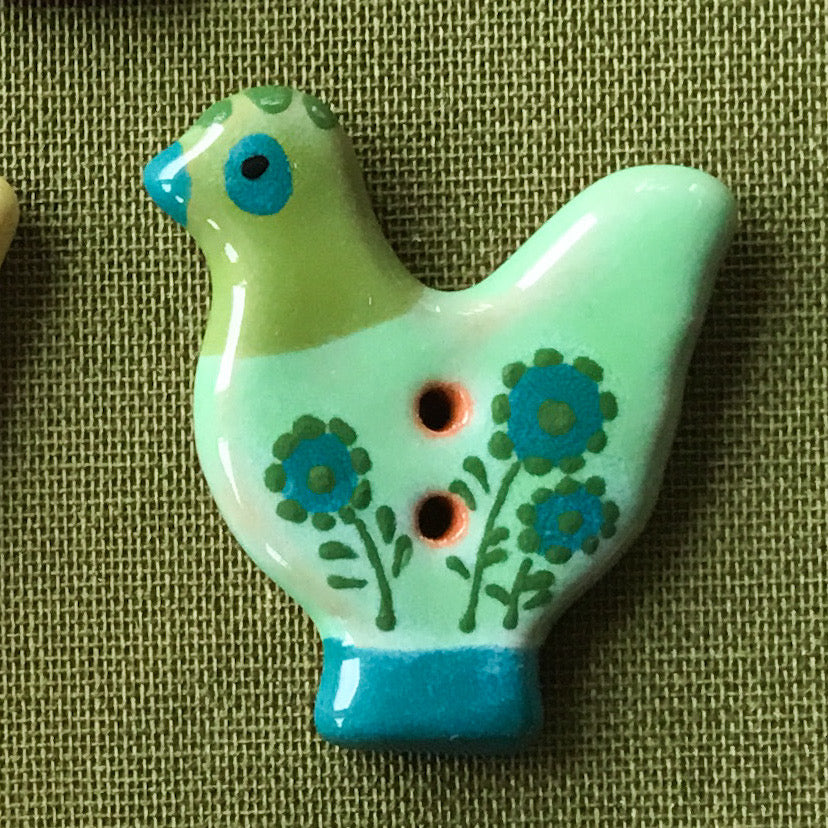 Sitting Pretty Hens Button Collection  1-1/4"