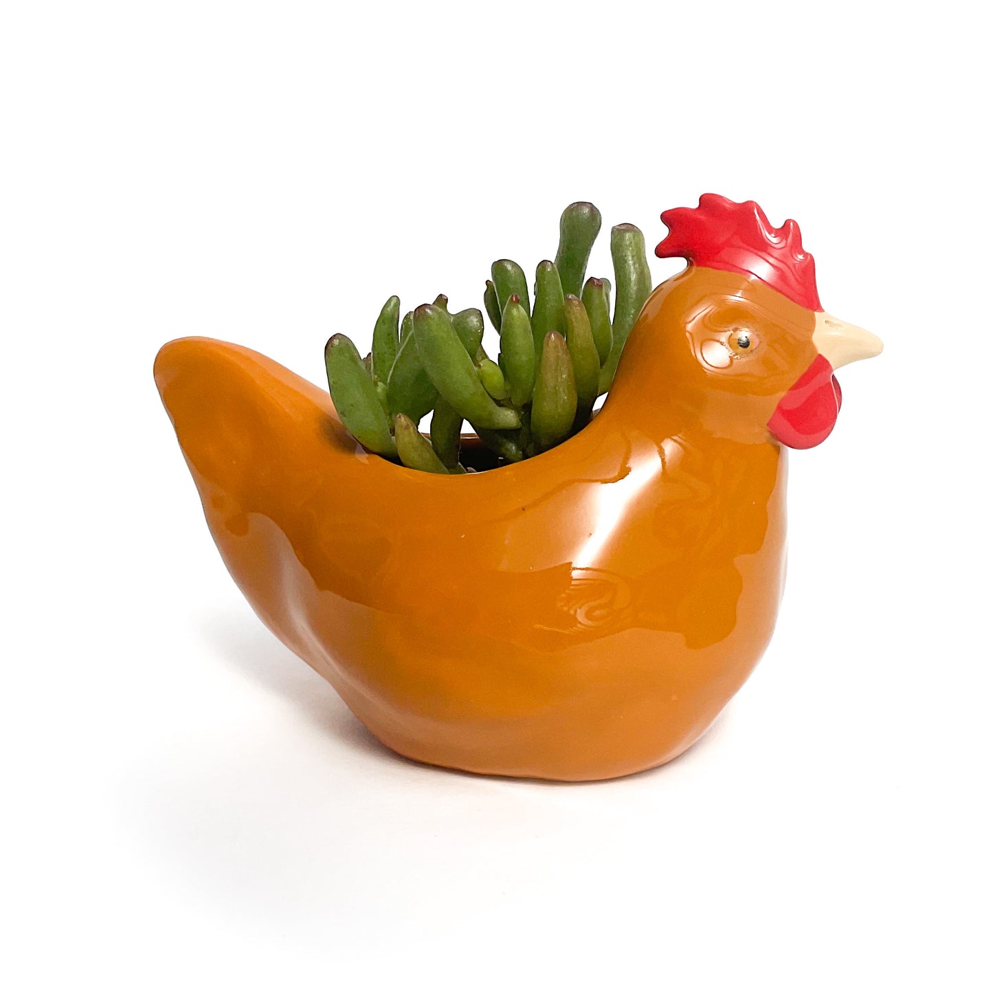 Hen Pot - Ceramic Hen Planter