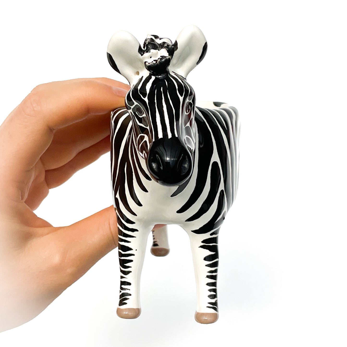 Zebra Pot - Ceramic Zebra Planter