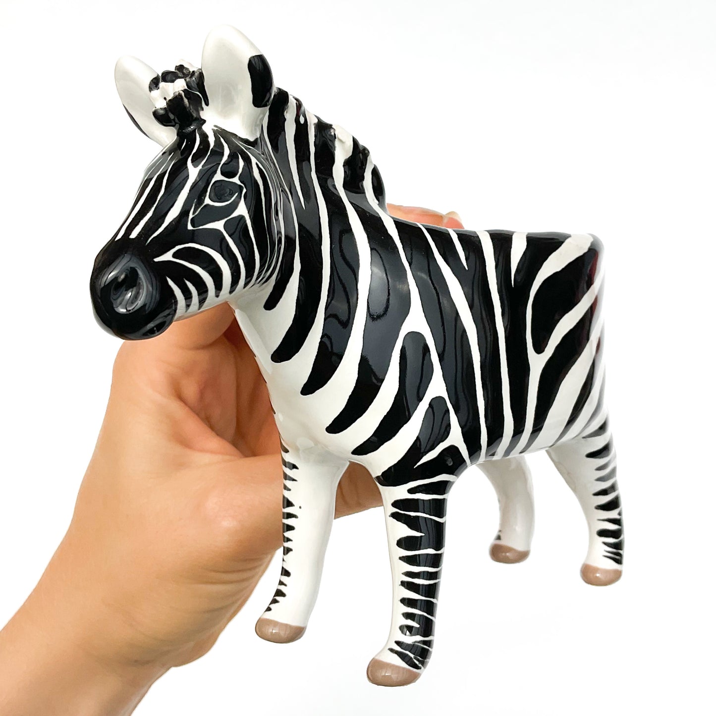 Zebra Pot - Ceramic Zebra Planter