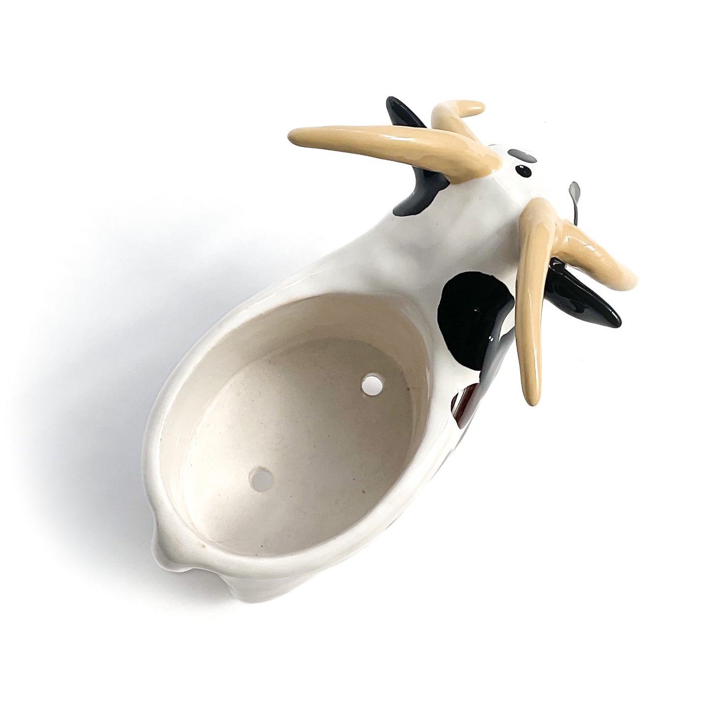 Four-Horned Jacob Sheep Pot - Ceramic Sheep Planter