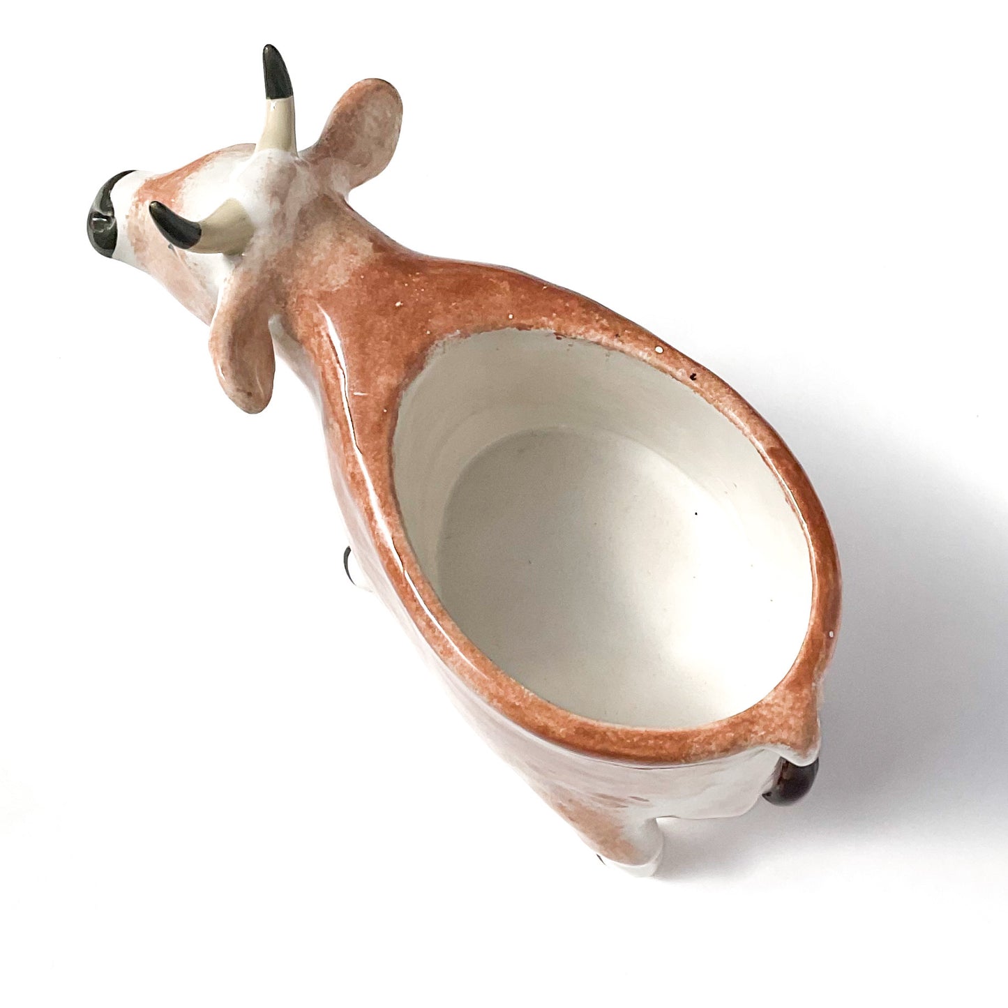 Brown Swiss Cow Pot