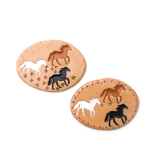 Large Running Horse Button 1-5/8” x 2-1/8”