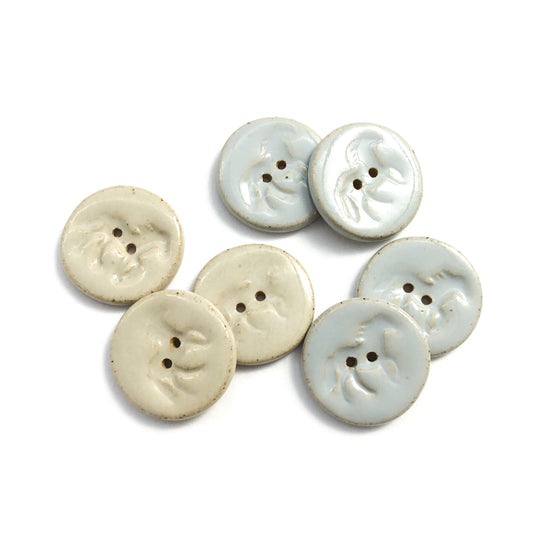 'Running Horses' Ceramic Stoneware Buttons 1-1/16"