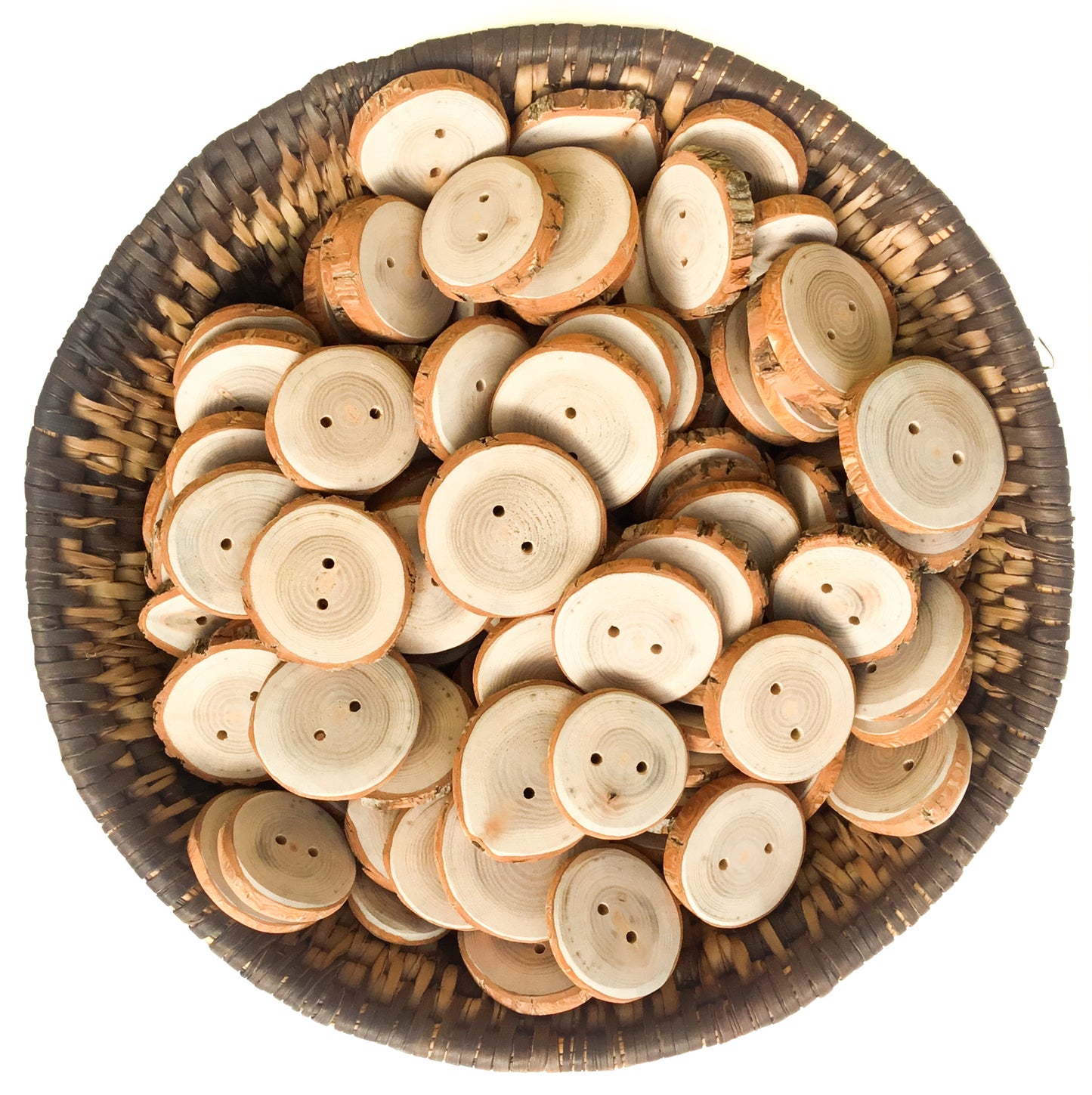 Live Edge Sassafras Raw Wood Buttons