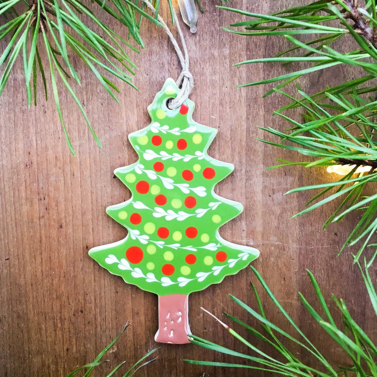 Shining Tree Ceramic Ornament