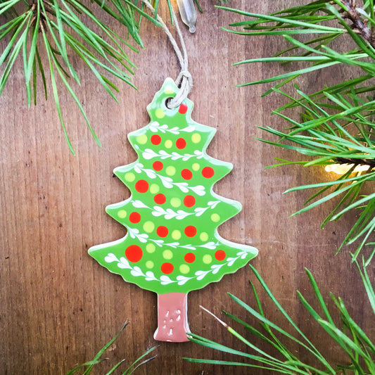 Shining Tree Ceramic Ornament