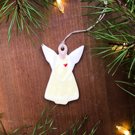 Glowing Angel Ceramic Ornaments