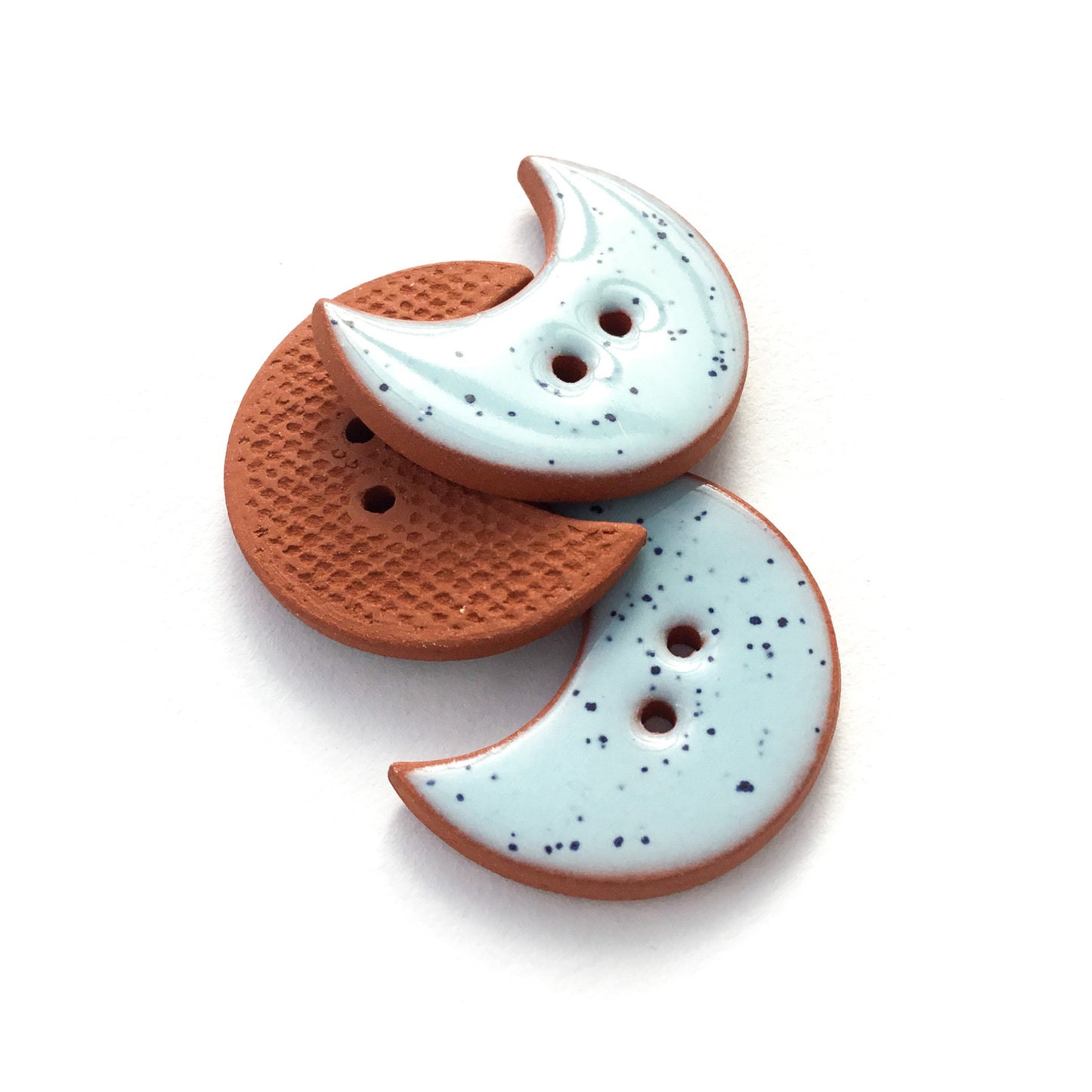 Blue Moon Crescent Buttons 1-7/16"