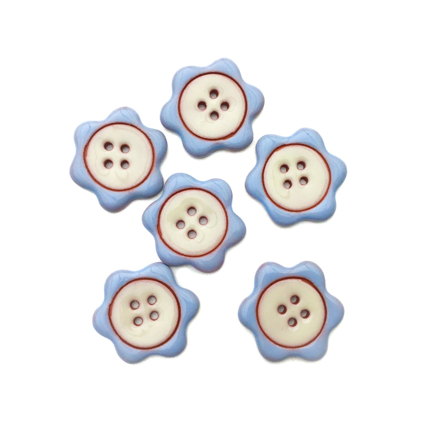 'Floral Darlings' Flower Button  1-1/8"