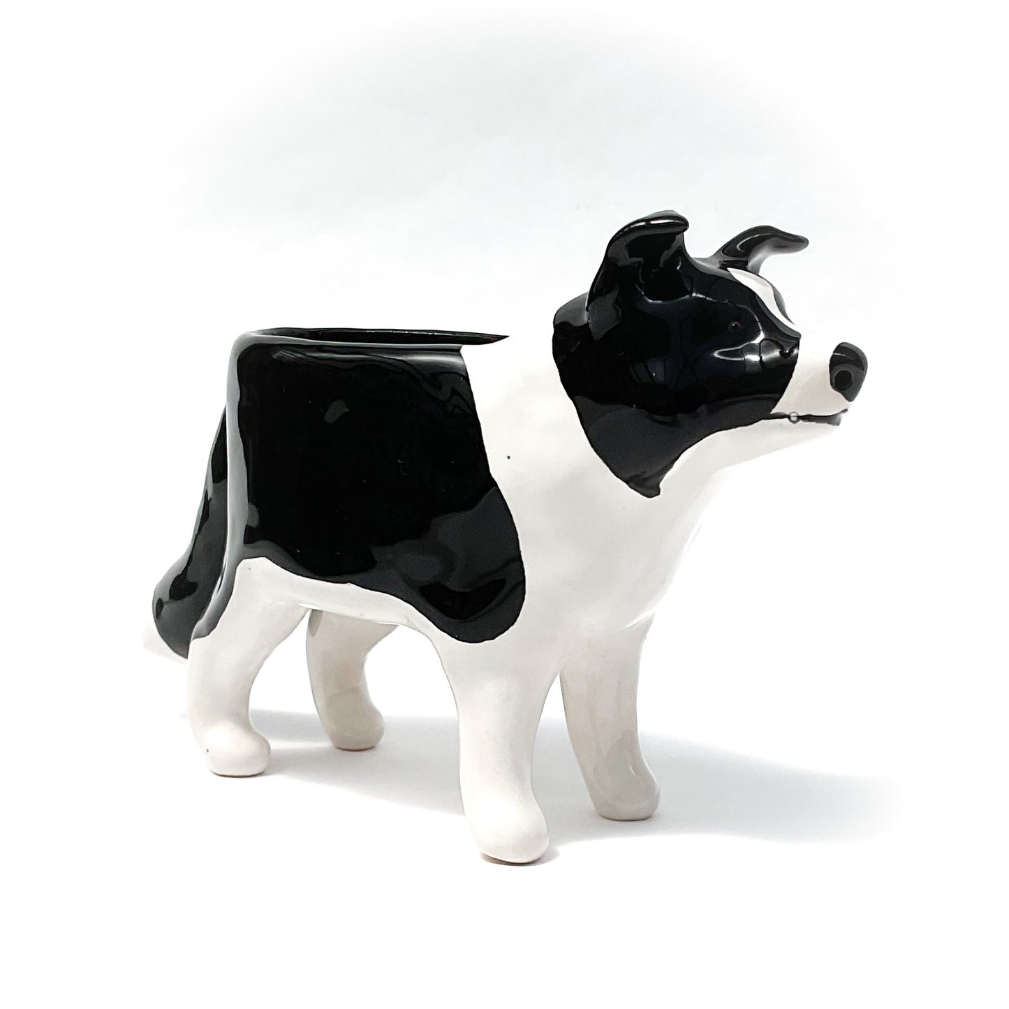 Border Collie Dog Planter - Ceramic Dog Plant Pot