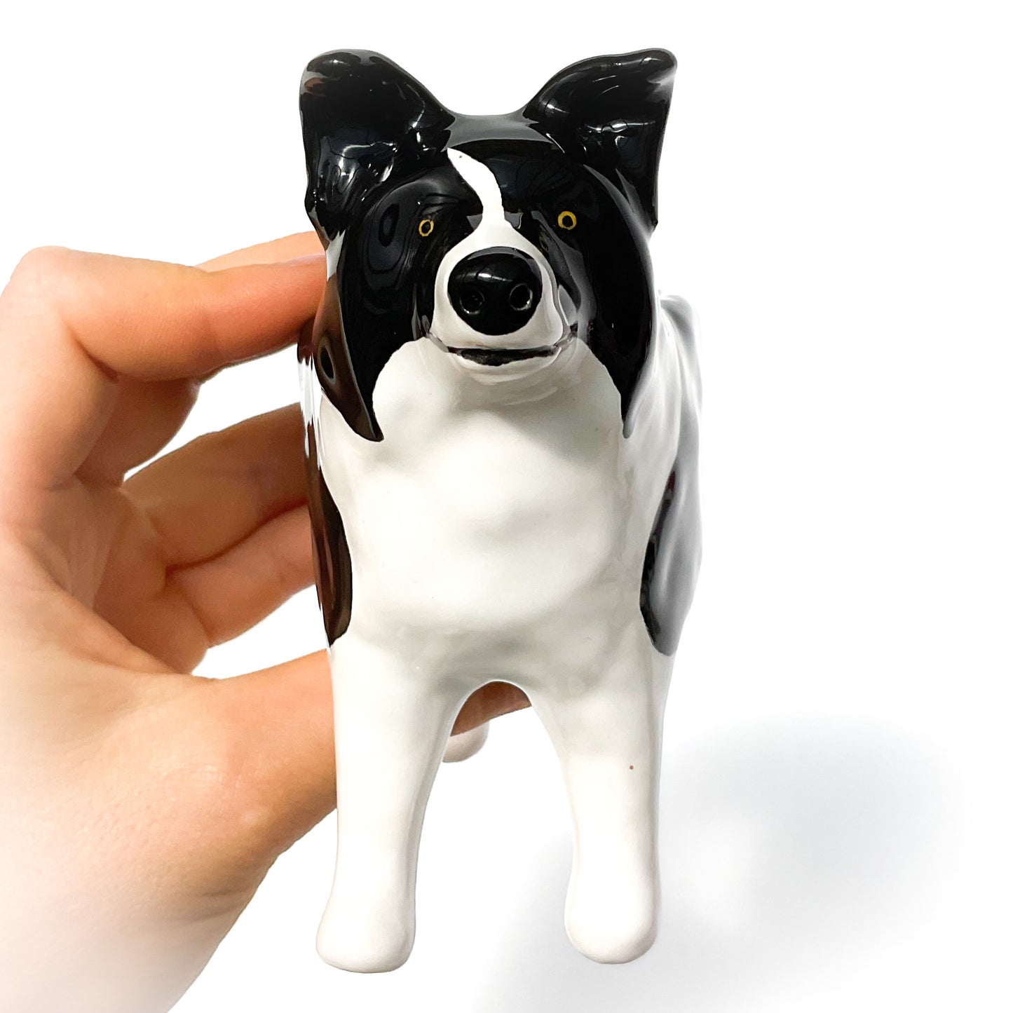 Border Collie Dog Planter - Ceramic Dog Plant Pot