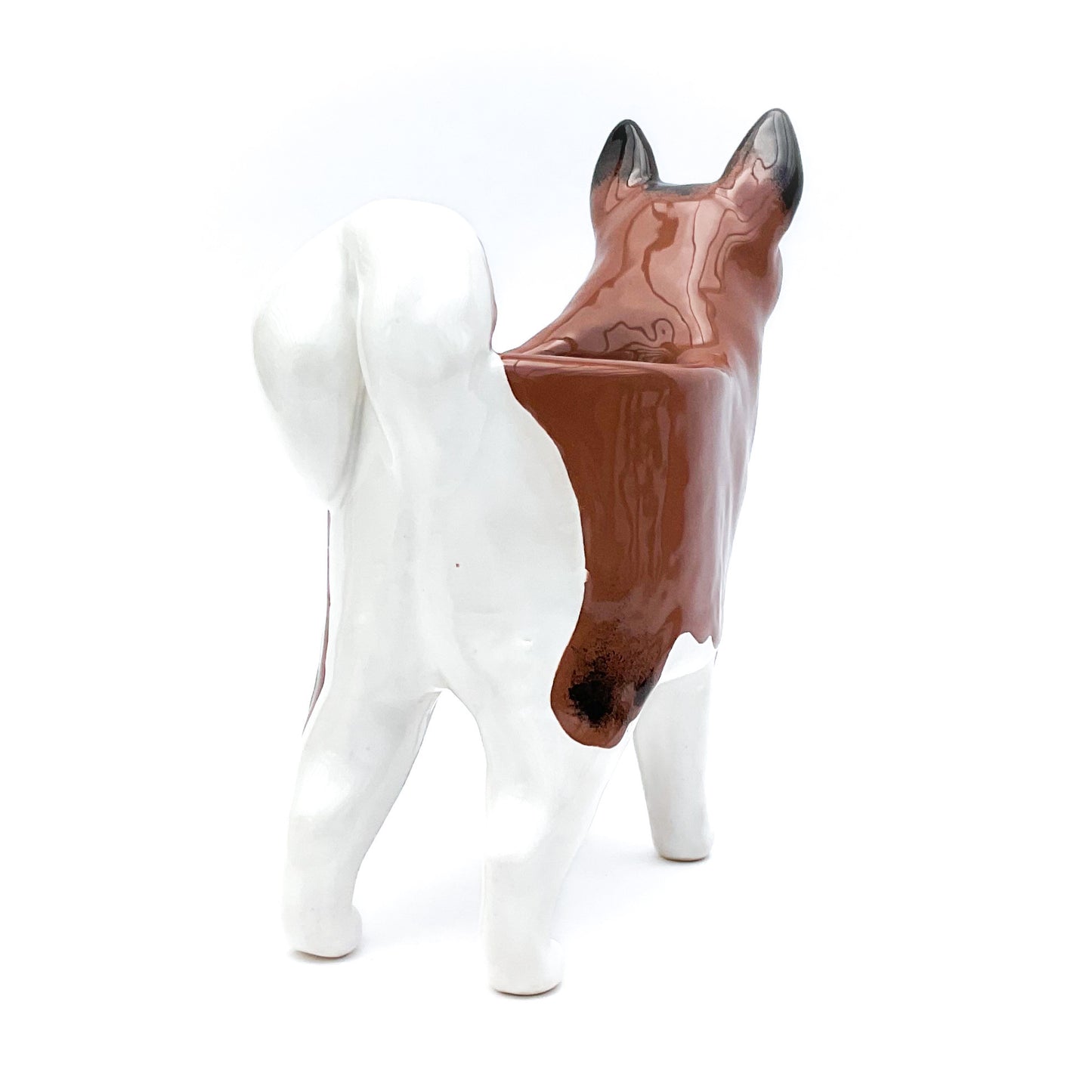 American Akita Dog Planter - Ceramic Dog Plant Pot