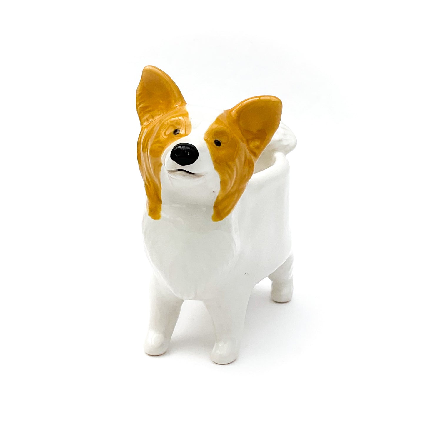 Papillon Dog Planter - Ceramic Dog Plant Pot