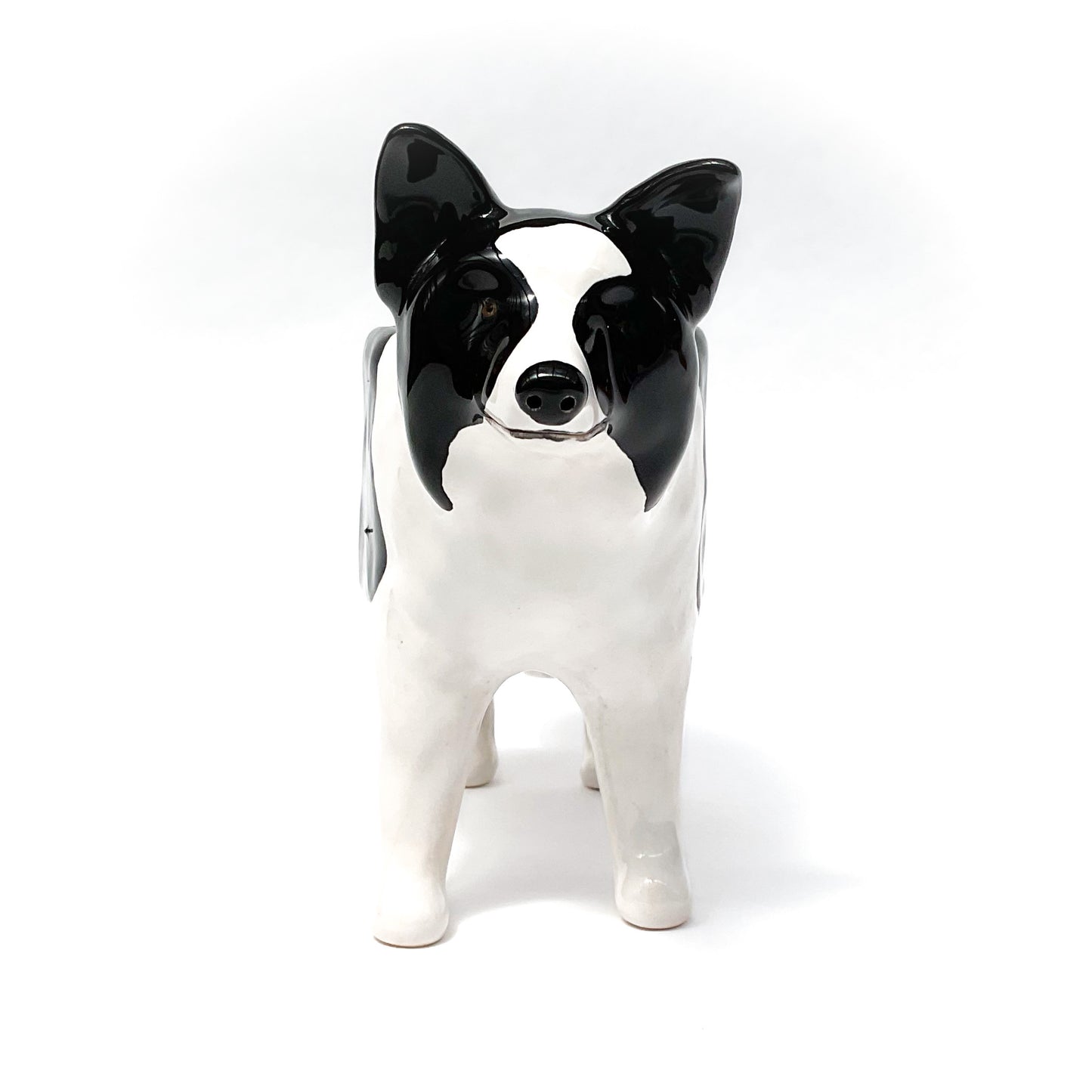 Border Collie Dog Planter - Ceramic Dog Plant Pot