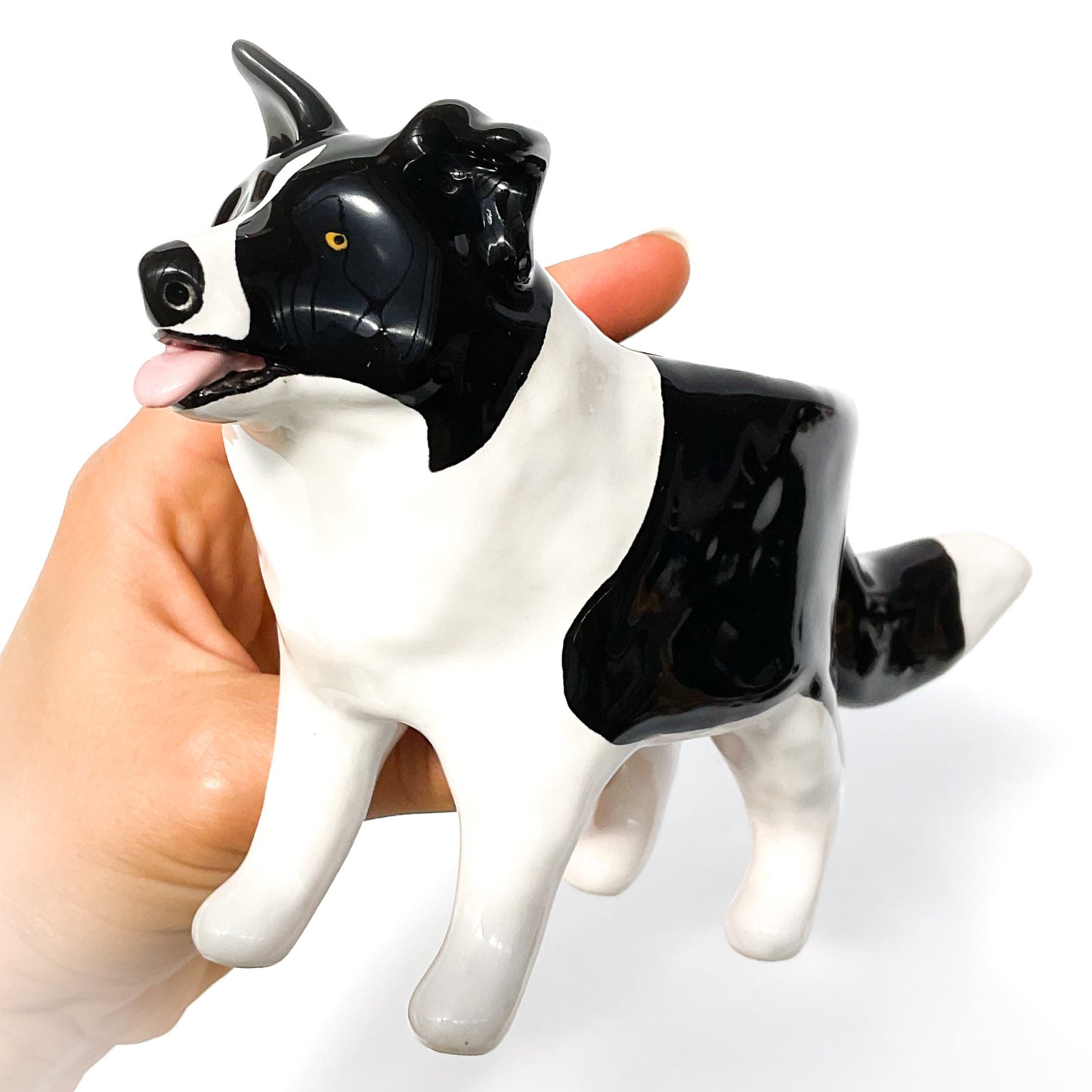 Border Collie Dog Planter - Ceramic Dog Plant Pot