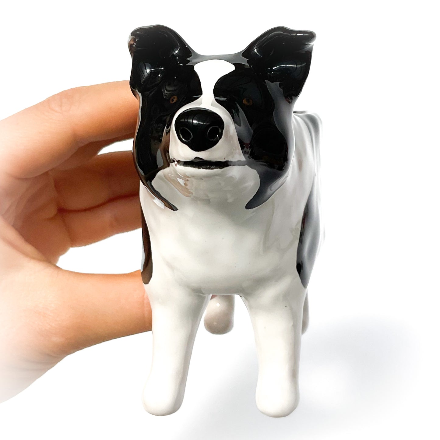 Border Collie Dog Planter - Ceramic Dog Plant Pot