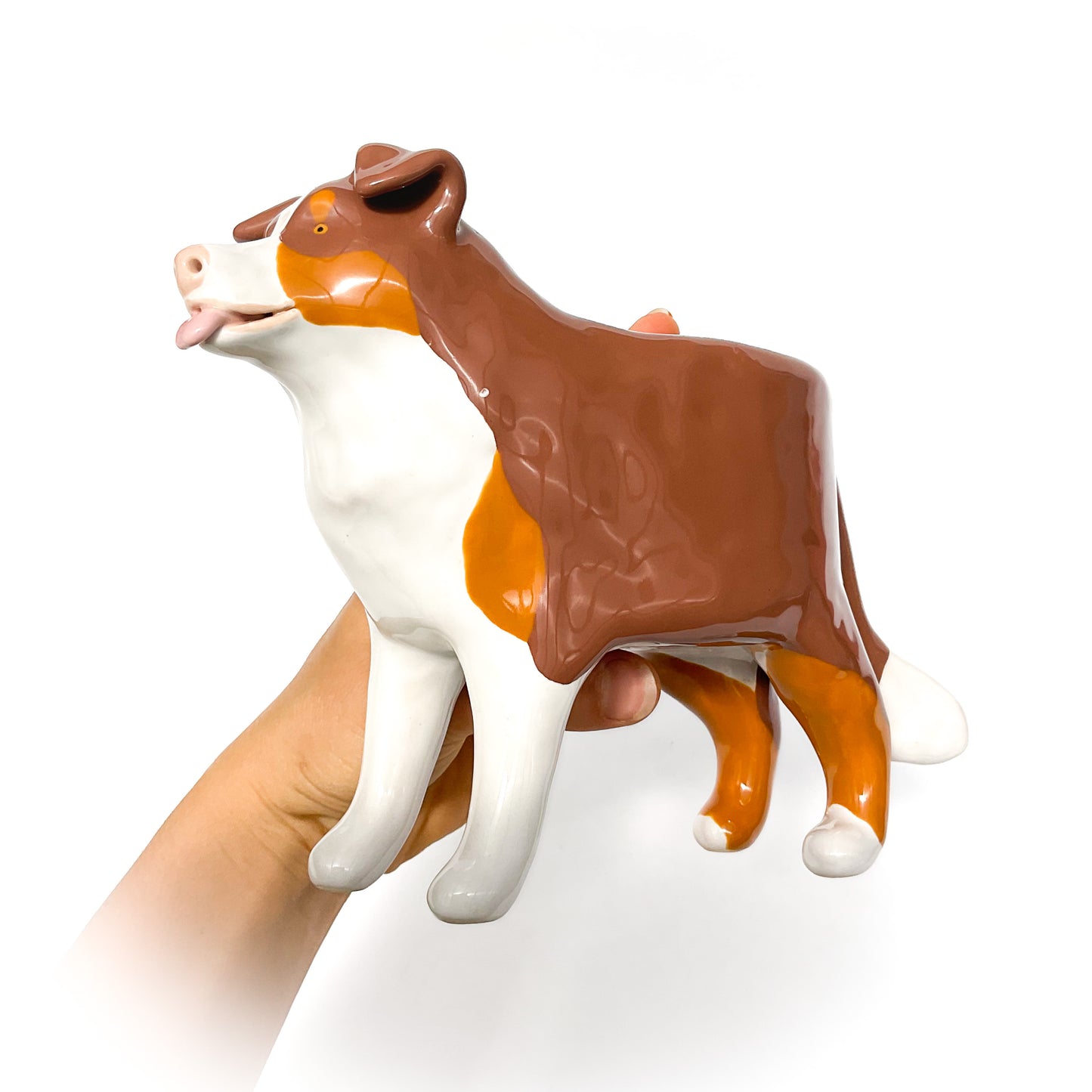 Red Tri Australian Shepard Dog Planter - Ceramic Dog Plant Pot