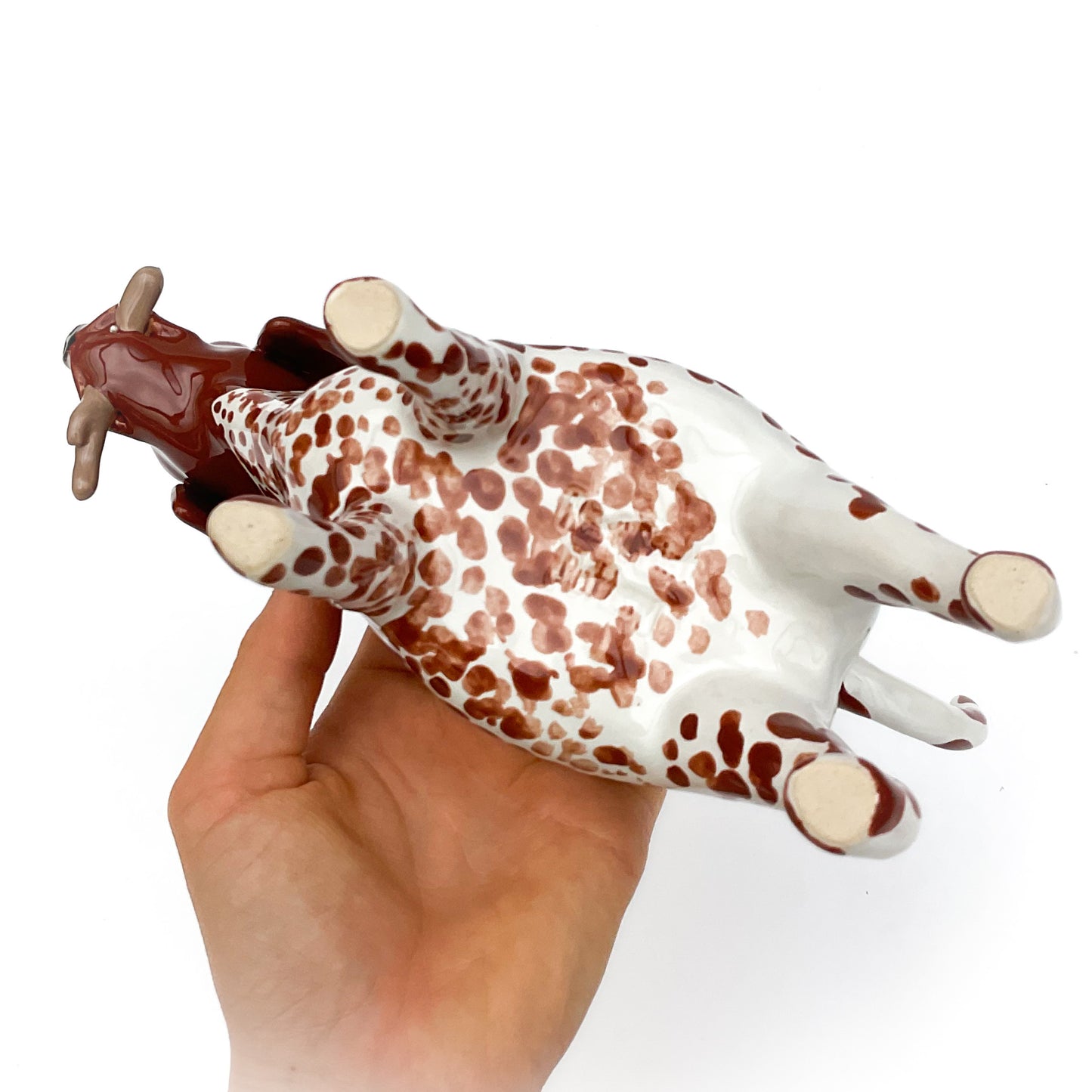 German Shorthair Pointer Dog Planter - Ceramic Dog Plant Pot